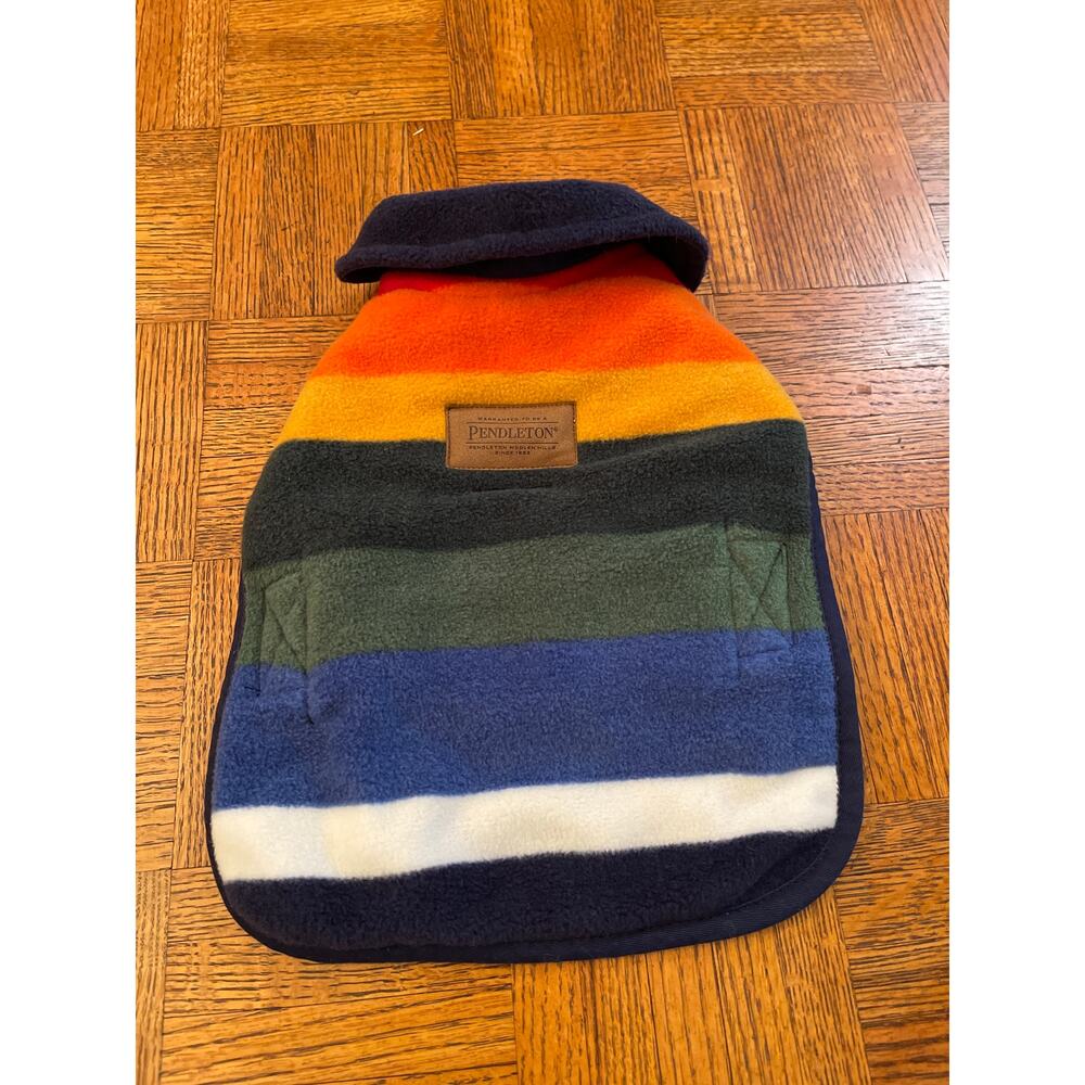 Pendleton fleece striped dog jacket size extra small